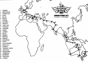 1977 - Mapa Londres Sidney